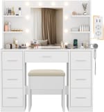 Devoko Make-uptafel met spiegel voor €152,99 bij Amazon