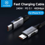 Hagibis cable USB-C a USB (PD 3.1, 0.15 m) por $10 en AliExpress