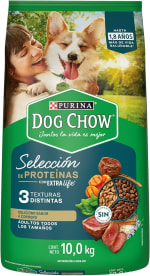 Croquetas Dog Chow Purina Selección de Proteínas 10kg por $339 | Amazon