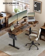 Songmics Escritorio eléctrico, altura ajustable, 160 x 70 cm, 4 alturas por 77.53€