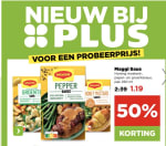 50% korting op geselecteerde nieuwe producten bij Plus