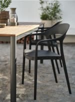 Silla apilable NANNESTAD gris oscuro por 20€