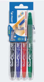Lot de 4 stylos roller effaçables Pilot avec étui évolutif - FriXion Ball à 8,59€