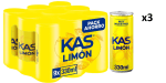 3 Packs de 9 Unidades de Kas Limón de 33cl por 9.67€