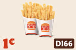 2 patatas pequeñas por 1€ en burger king