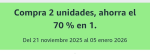 Segunda Unidad al-70% de Descuento en Amazon.