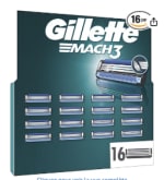 Gillette Mach3 Lot de 16 lames de rechange pour rasoir à 35,14€