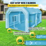 VEVOR cabina pintura hinchable 4x2.5x2.2m por 260.20€