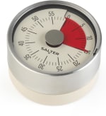 Salter Magnetic Mechanical Timer – Magnetic Base, 60- Minute Countdown Markers,