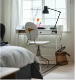 HAUGA Escritorio blanco 100x45 cm por 69,99€