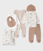 L'ensemble 7 pièces bébé garçon ecru à 14,99€