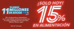 Solo Hoy 15% EXTRA en tu compra en Supermercado Carrefour