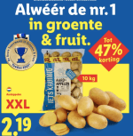 10 KG aardappelen voor €2,19 bij de Lidl