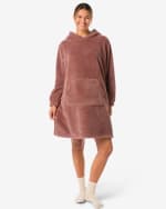 Dames hoodie/ nachthemd fleece voor €12