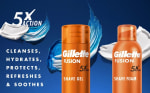 Gillette Fusion5 Ultra Sensitive Shaving Gel for Men, 200ml (£1.90 / £1.70 with S&S