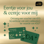 Bij aanschaf cadeau kaart van €50 ontvang je €10 korting bij C&A