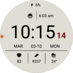 HMKWatch Digital 123 Watch Face Free Android Wear Deal