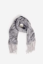 Bufanda semi gruesa suave con estampado de cebra Milano por 9.99€