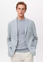 Mango Outlet Americana Verner Slim Fit Algodón Azul por 29,99€