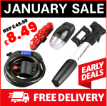 Muddyfox Bicycle Accessory Pack (Lights, Lock & Pump) – £5.94 w/ Code