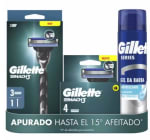 Gillette Mach3 Pack: Maquinilla + 7 recambios + Gel Series para afeitar por 19.99€