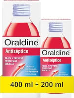 Oraldine Colutorio Antiséptico Pack 400ml+200ml por 4,86€