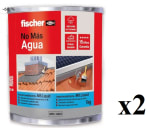 2 x fischer Impermeabilizante MS Líquido Gris 1 kg Transitable para Exterior a 23.98€