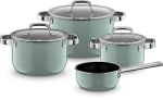 WMF Fusiontec 2.0 Mineral Pro Pannenset 4-delig - Pastelgroen voor €298,49 bij Bol