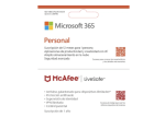 Pack Microsoft 365 Personal + McAfee LiveSafe suscripción 1 año por 79€