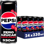 24 latas Pepsi zero Cherry Refresco cola cero azúcar y calorías 33cl por 12.35€