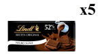 5 x Lindt Chocolate Negro 52% Cacao Receta Original Tableta 100 g por 9.95€
