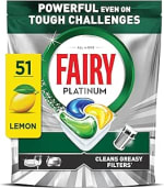 Fairy Platinum Dishwasher Tablets, Lemon, 51 Capsules - £6.19 / £5.54 S&S