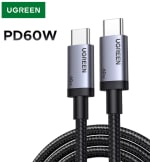 UGREEN PD60W cable USB-C (1 m, 2 piezas) por $67 en AliExpress