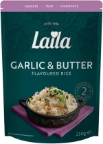 Laila Garlic & Butter Microwave Rice 250g £0.85
