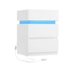 Mesita de noche con tira de luz LED multicolor variable por 40,99€