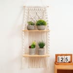 Estante Colgante Macramé Bohemio Borla por 23,17€