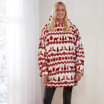 Fairisle Red Fleece Hoodie (S-M £8.10 / L-XL £8.10) – With Code