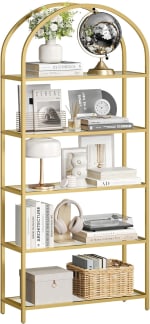 VASAGLE boekenkast met 5 planken van gehard glas voor €60,99 dmv code bij Songmics