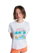 Camiseta de mujer Oceanregular Poster Roxy - Blanco por 11.50€