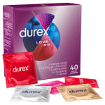 Durex Love Mix Pack 40 unidades preservativos masculinos, extra seguros por 9.99€