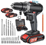 Taladro Inalámbrico 40N.m 21V Batería de Litio Recargable + accesorios por 18.94€