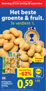 1 Kg aardappelen voor €0,59 bij de Lidl