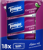 18x 10 pakjes Tempo Zakdoekjes Complete Care voor €18,89 bij Bol