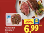 Flat iron steak chimichurri 300gr voor €6,99 bij de Lidl