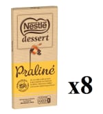 8 Tabletas de 170g de Chocolate praliné para postres NESTLÉ por 15.92€