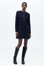 Vestido mini punto liso Zara por 5,99€