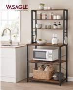 VASAGLE EstanterÍa de Cocina 6 Estantes y 6 Ganchos 40 x 80 x 167 cm por 49.57€