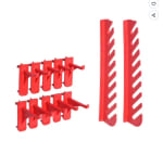 Kit de stockage avec panneaux muraux 71 pcs Rouge et noir Mothinessto895 à 28,63€