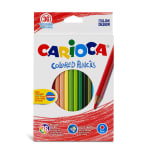 Carioca Caja de 36 lápices de colores, cuerpo hexagonal lacado, mina resistente 1.99€