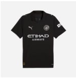 Maillot de football homme Manchester City FC Extérieur Replica 25/26 Noir à 69,99€